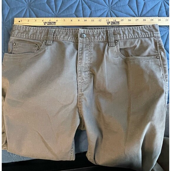 Prana Men's Size 38x30 Brown Slim Fit Straight Leg Organic Cotton Bridger Jeans - Picture 13 of 15